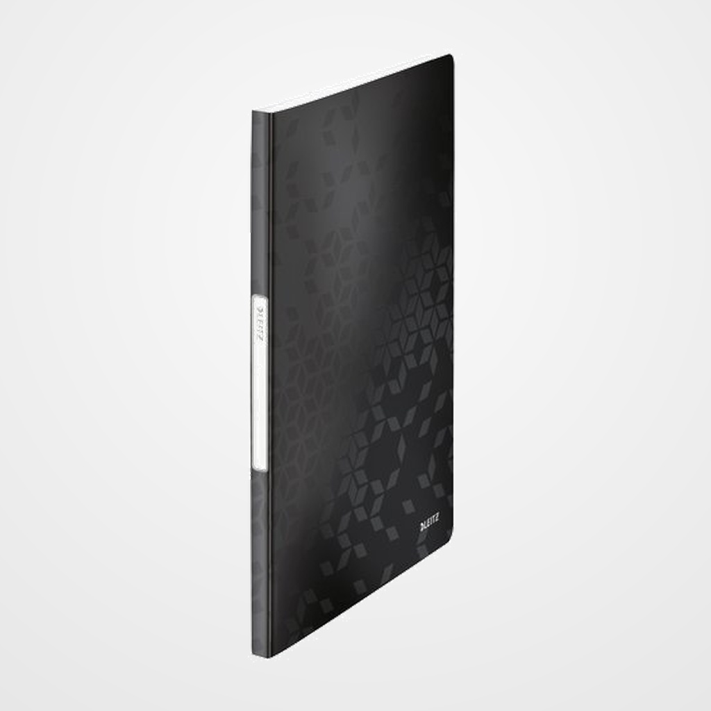 CARPETA FUNDAS (TARIFARIO) LEITZ WOW PP FLEXIBLE A4 20 F. NEGRO