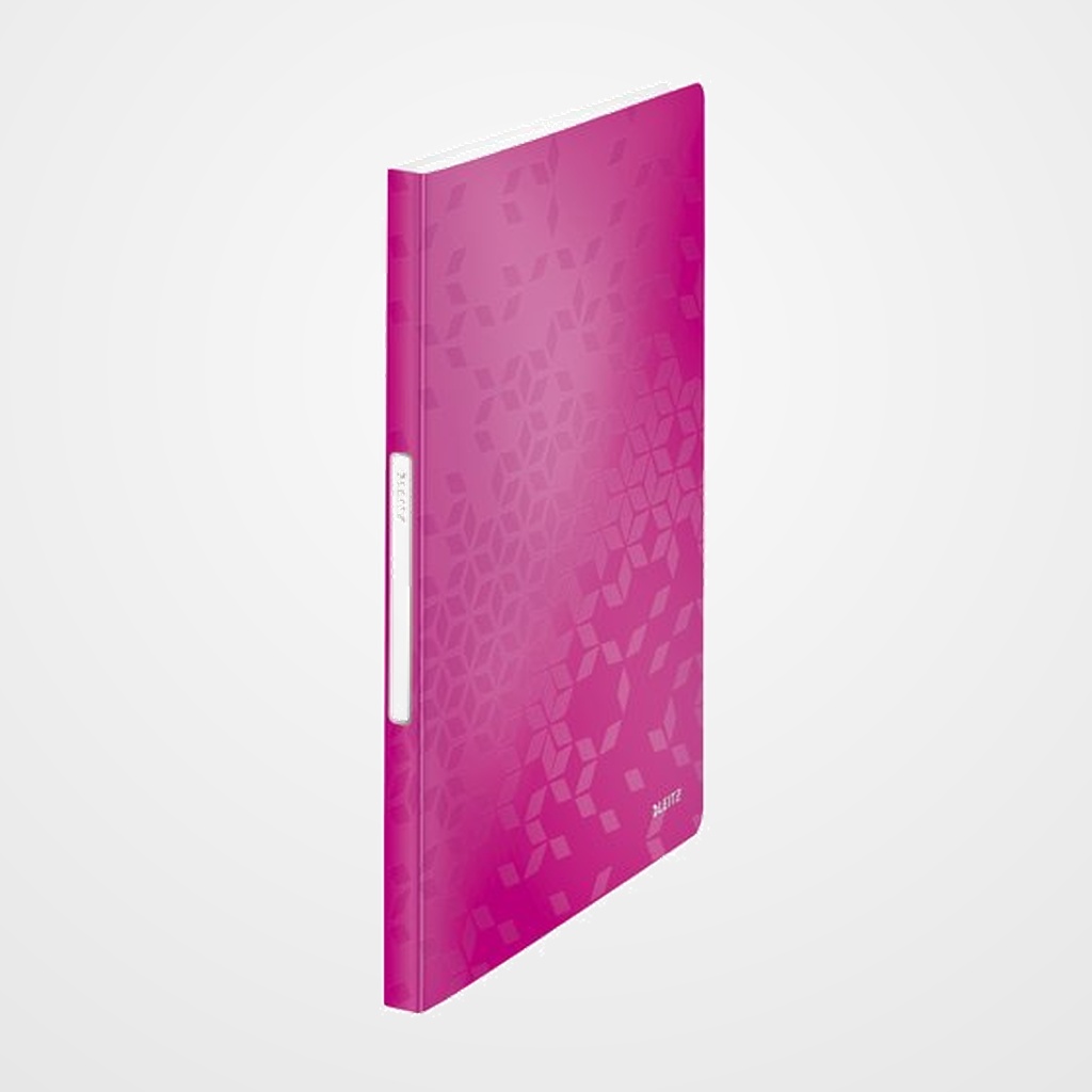 CARPETA FUNDAS (TARIFARIO) LEITZ WOW PP FLEXIBLE A4 40 F. FUCSIA