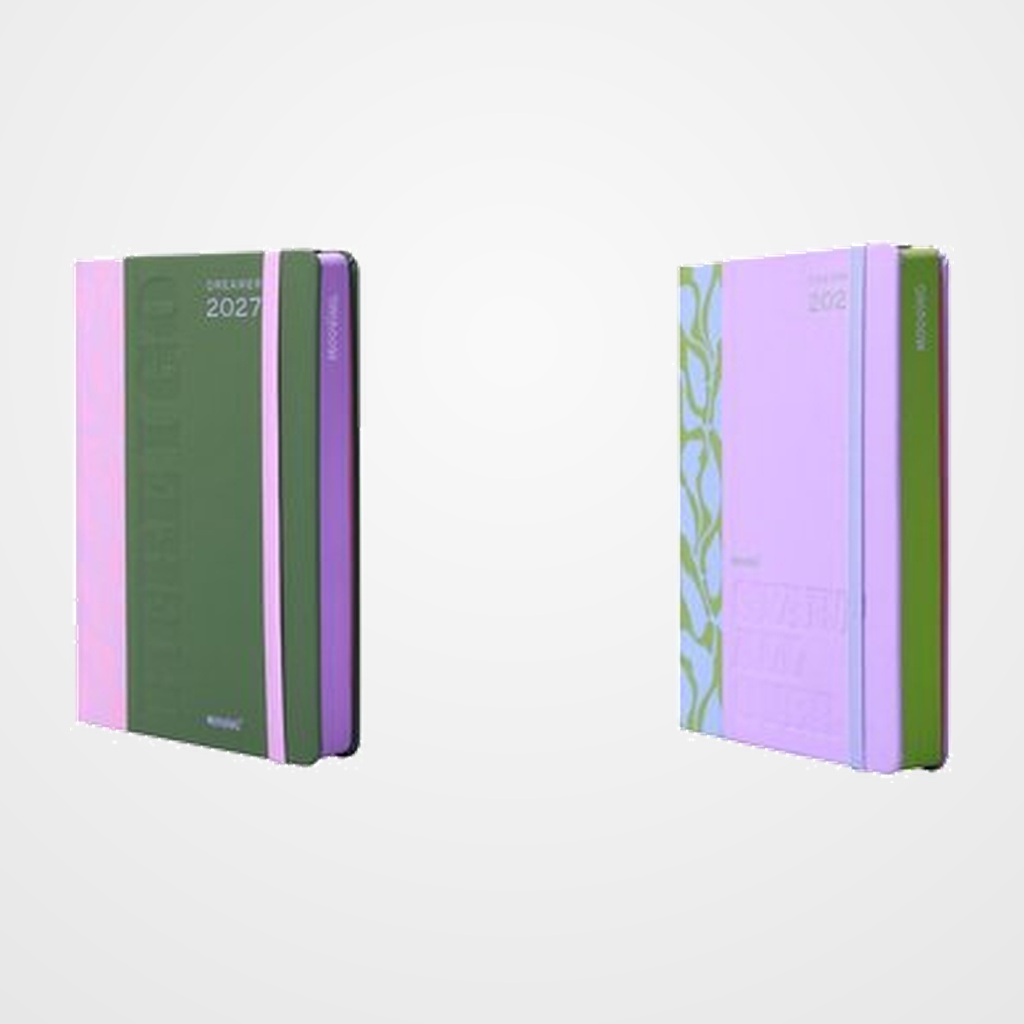 AGENDA ANUAL (2027) MOOVING DREAMER COSIDA tapa EXTRA TELA con GOMA 150x210 D/P SURTIDO (2 mod.)