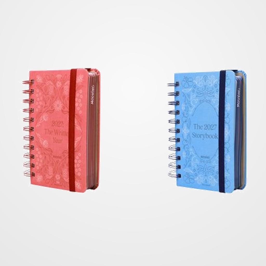 AGENDA ANUAL (2027) MOOVING STORYBOOK WIRE-O tapa EXTRA TELA con GOMA 100x150 D/P SURTIDO (2 mod.)