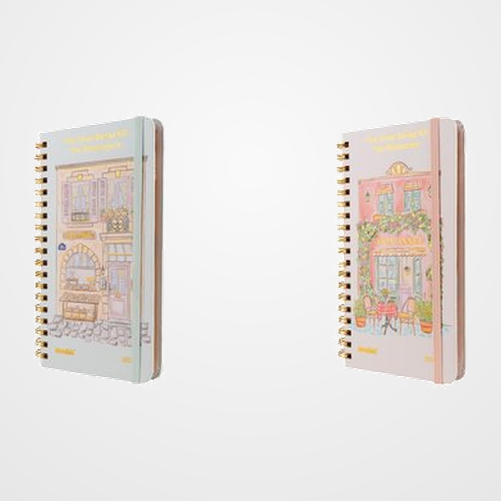AGENDA ANUAL (2027) MOOVING TRAVEL WIRE-O tapa EXTRA con goma POCKET 170x90 S/V SURTIDO (2 mod.)