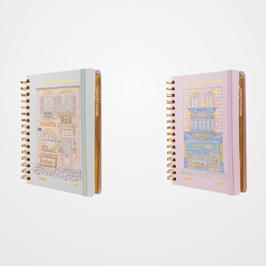 AGENDA ANUAL (2027) MOOVING TRAVEL WIRE-O tapa EXTRA con GOMA 150x210 D/P SURTIDO (2 mod.)