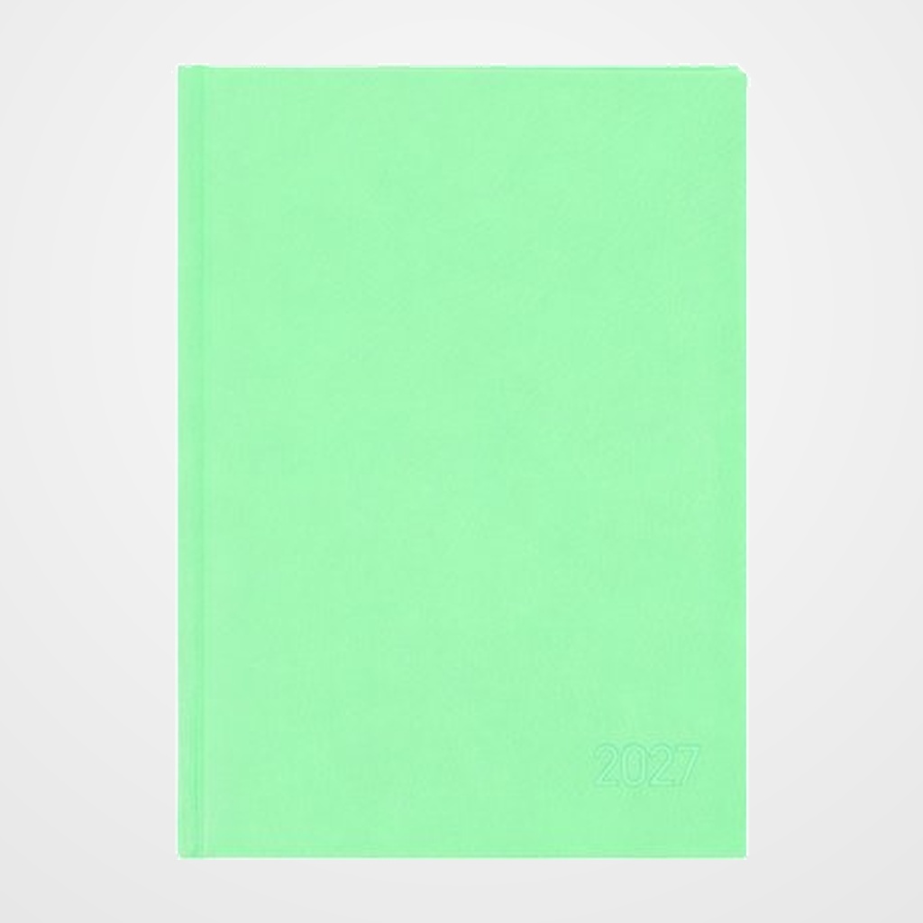 AGENDA ANUAL (2027) OXFORD MODERN PASTEL COSIDA tapa ACOLCHADA A5 210x150 D/P ICE MINT