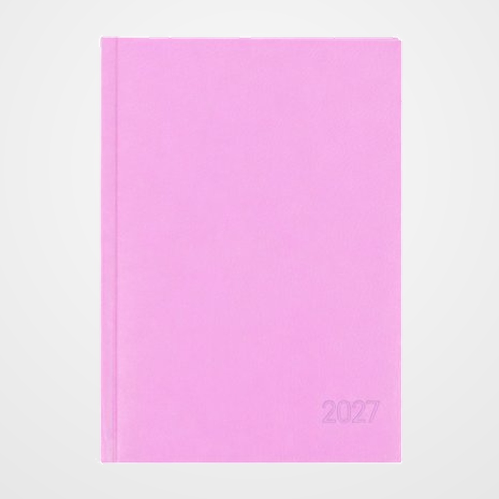 AGENDA ANUAL (2027) OXFORD MODERN PASTEL COSIDA tapa ACOLCHADA A5 210x150 D/P ROSA