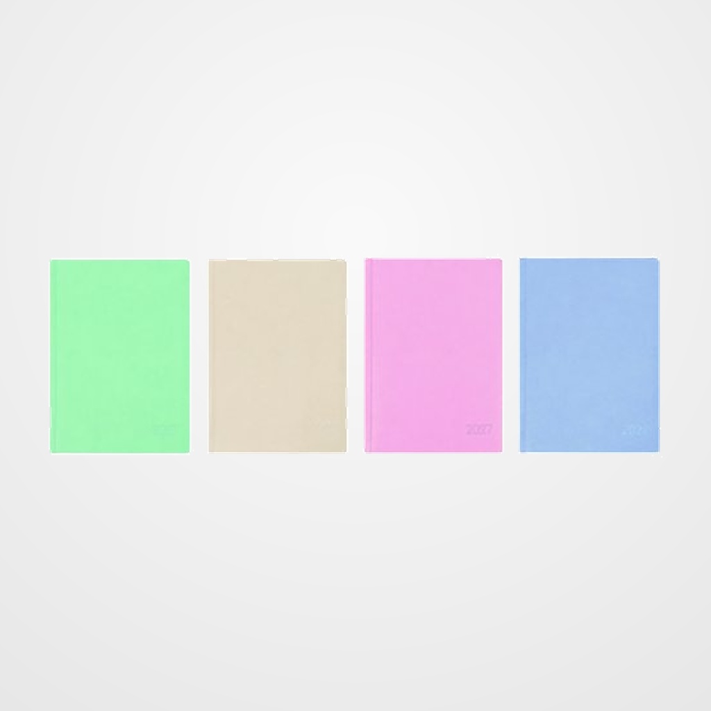 AGENDA ANUAL (2027) OXFORD MODERN PASTEL COSIDA tapa ACOLCHADA A5 210x150 D/P SURTIDO (4 col.)