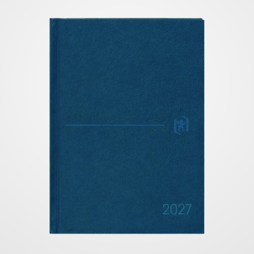 AGENDA ANUAL (2027) OXFORD MODERN VIVOS COSIDA tapa ACOLCHADA A5 210x150 D/P AQUA