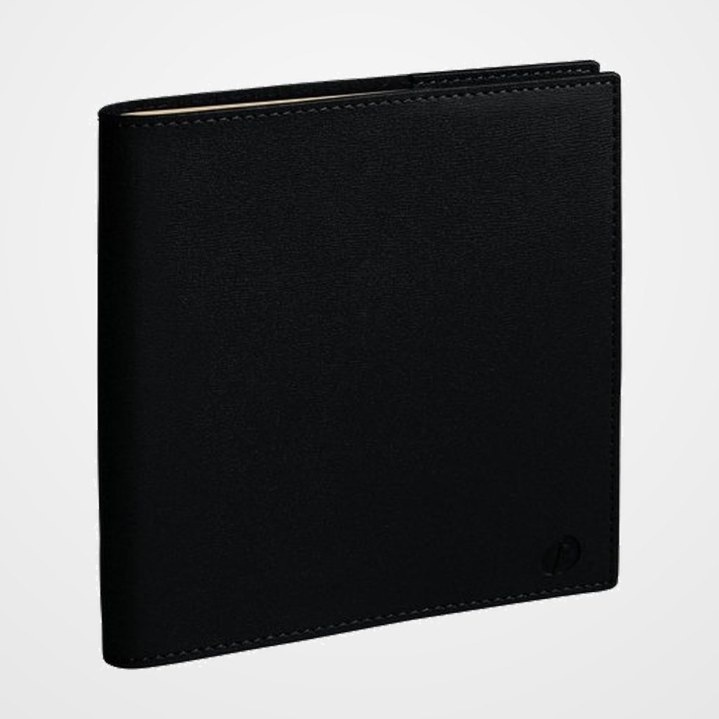 AGENDA ANUAL (2027) QUO VADIS EXECUTIF PRESTIGIO SP SOHO SOBRECUBIERTA COSIDA tapa SIMIL PIEL 160x160 S/V 2 PAG. NEGRO
