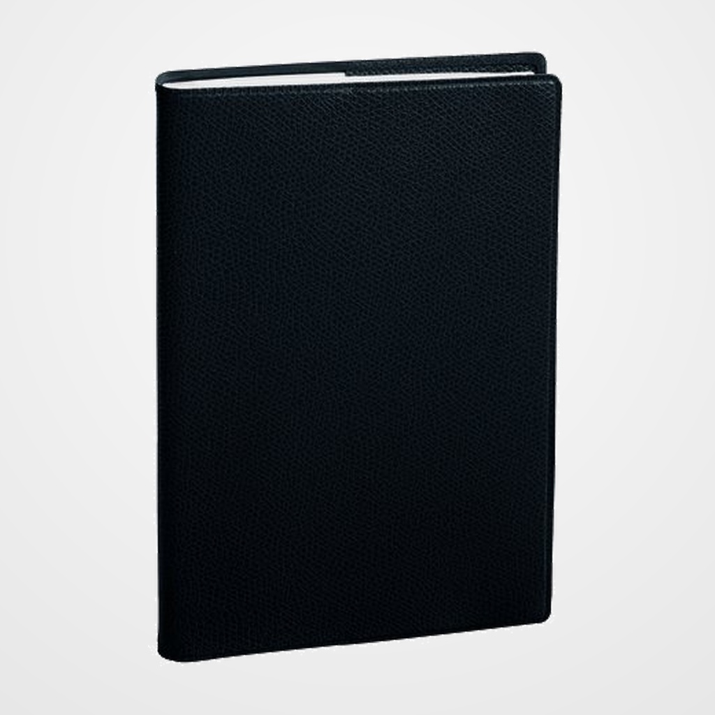 AGENDA ANUAL (2027) QUO VADIS MINIBEST SP IMPALA SOBRECUBIERTA COSIDA tapa SIMIL PIEL 75x140 S/V 2 PAG. NEGRO
