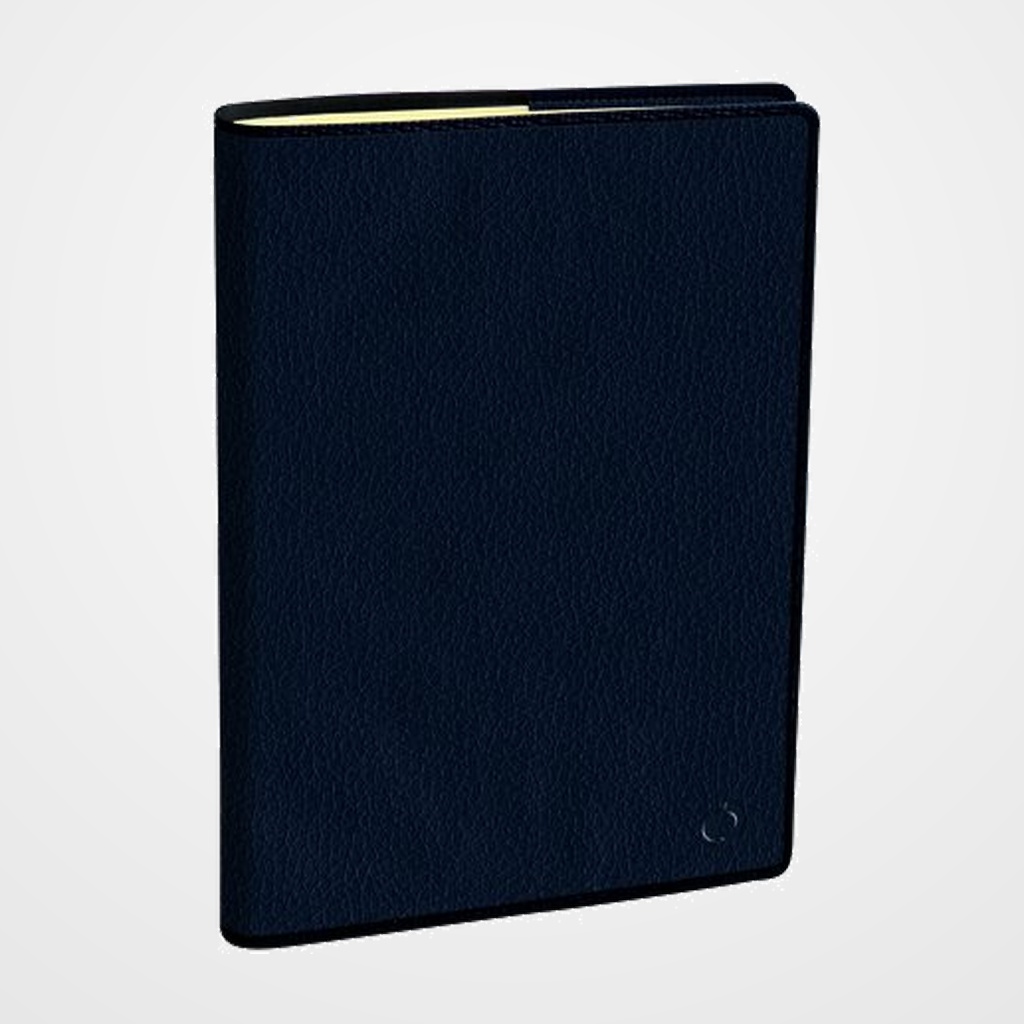AGENDA ANUAL (2027) QUO VADIS NOTE 27 SP MARLOW SOBRECUBIERTA COSIDA tapa SIMIL PIEL 210x270 S/V CON NOTAS AZUL NOCHE
