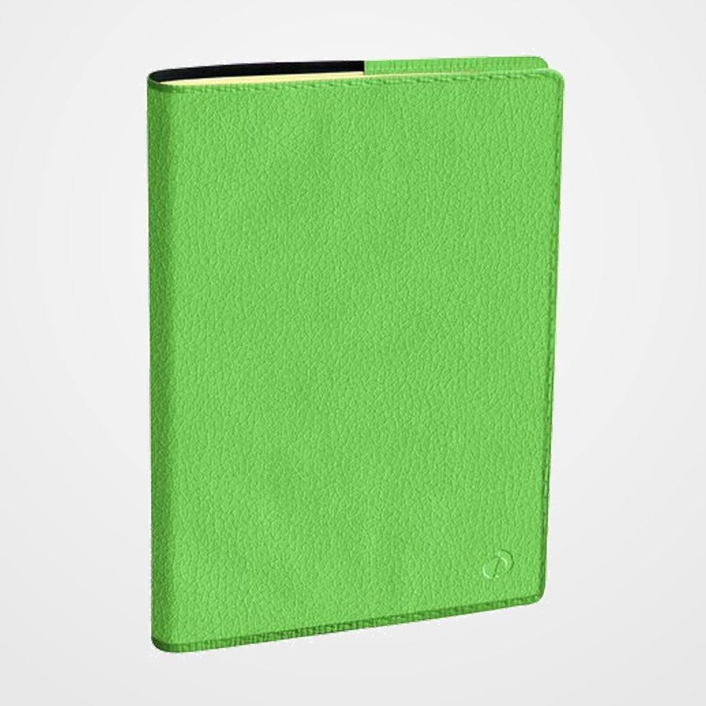 AGENDA ANUAL (2027) QUO VADIS NOTE 27 SP MARLOW SOBRECUBIERTA COSIDA tapa SIMIL PIEL 210x270 S/V CON NOTAS VERDE ALMENDRA