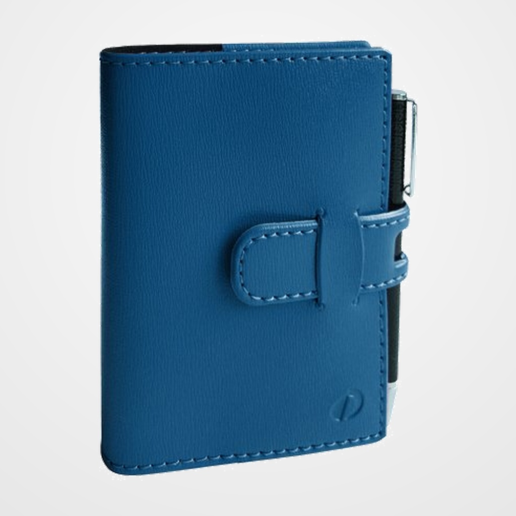 AGENDA ANUAL (2027) QUO VADIS RANDONNEE PRESTIGIO SOHO SOBRECUBIERTA COSIDA tapa dura SIMIL PIEL 90x125 S/V 2 PAG. AZUL ACERO