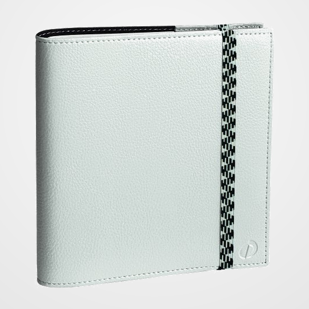 AGENDA ANUAL (2027) QUO VADIS TIME&LIFE MEDIUM ML SOBRECUBIERTA WIRE-O tapa SIMIL PIEL CON GOMA 160x160 S/V 2 PAG. BLANCO