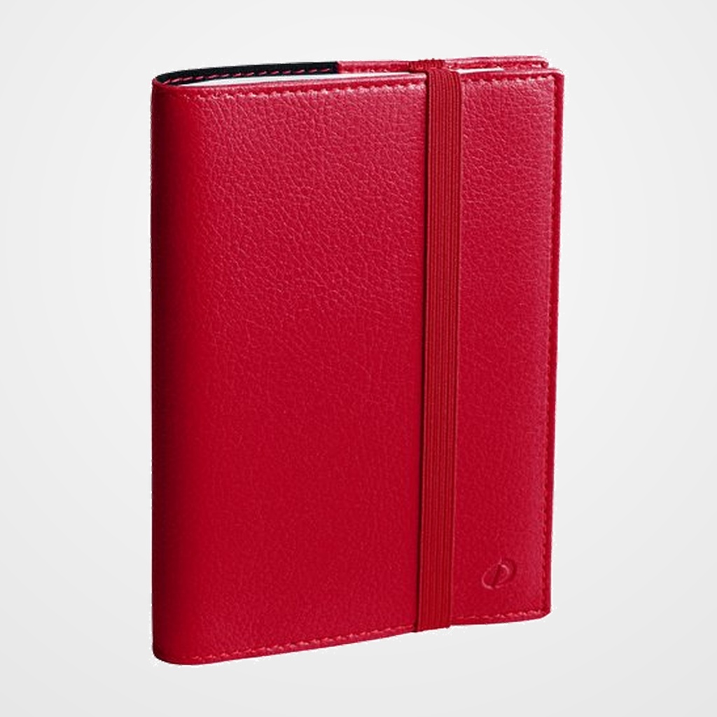 AGENDA ANUAL (2027) QUO VADIS TIME&LIFE POCKET ML SOBRECUBIERTA WIRE-O tapa SIMIL PIEL CON GOMA 100x150 S/V 2 PAG. ROJO GRANATE