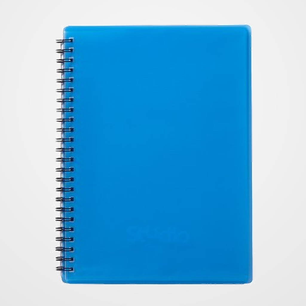 CARPETA FUNDAS (TARIFARIO) PARDO STUDIO STYLE ESPIRAL PP Fº 20 F. AZUL