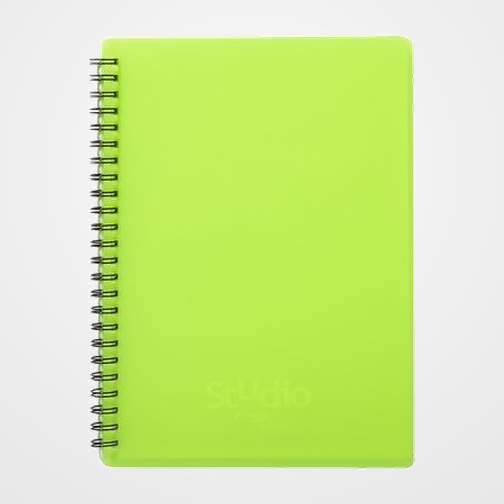 CARPETA FUNDAS (TARIFARIO) PARDO STUDIO STYLE ESPIRAL PP Fº 20 F. VERDE