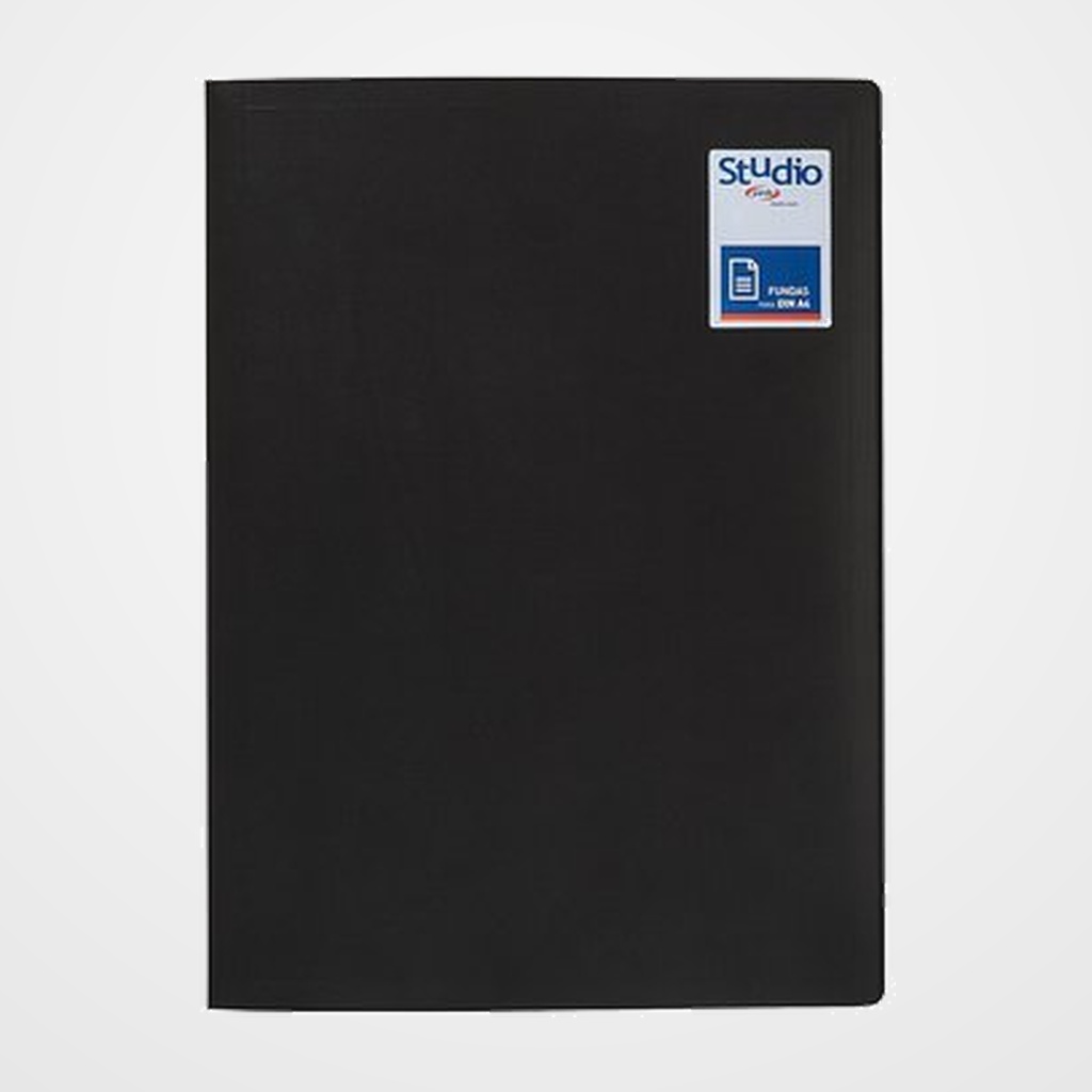 CARPETA FUNDAS (TARIFARIO) PARDO STUDIO STYLE PP Fº 50 F. NEGRO