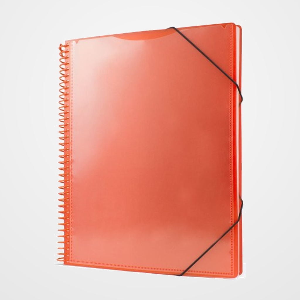 CARPETA FUNDAS (TARIFARIO) PRYSE PP PERSONALIZABLE A4 20 F. NARANJA