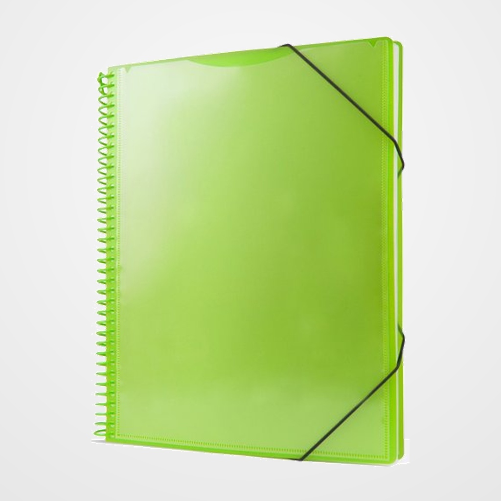 CARPETA FUNDAS (TARIFARIO) PRYSE PP PERSONALIZABLE A4 20 F. VERDE