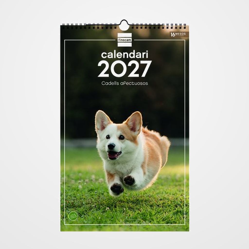CALENDARI (2027) CATALAN FINOCAM PARET ESPIRAL IMATGES MENSUAL PER ESCRIURE 250x400 CADELLS