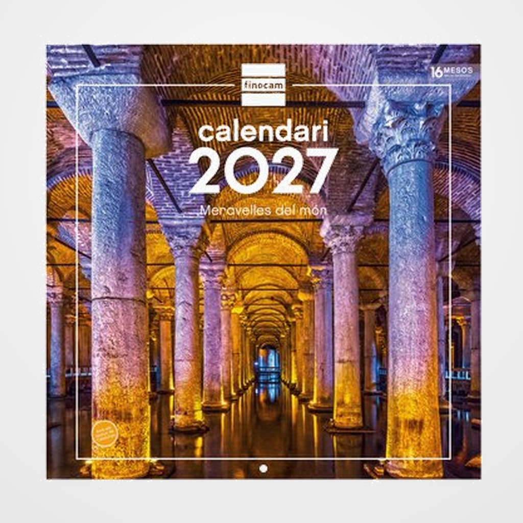 CALENDARI (2027) CATALAN FINOCAM PARET IMATGES MENSUAL PER ESCRIURE 300x300 MERAVELLES DEL MON