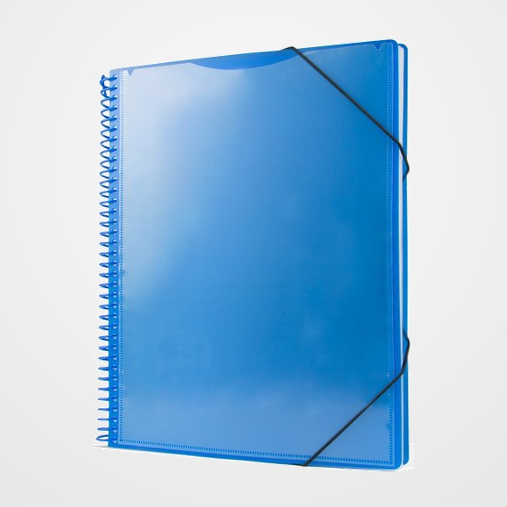 CARPETA FUNDAS (TARIFARIO) PRYSE PP PERSONALIZABLE A4 40 F. AZUL