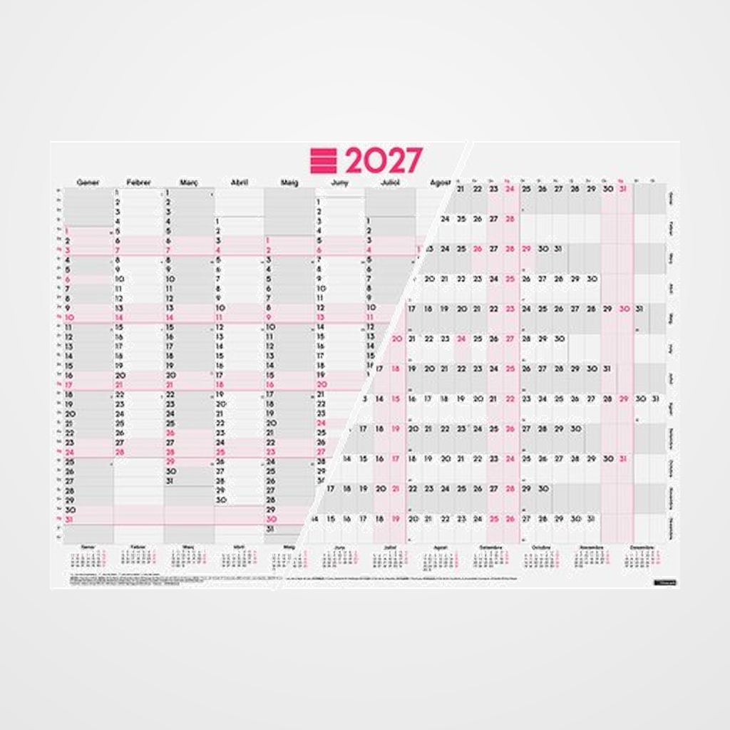 CALENDARI (2027) CATALAN FINOCAM POSTER PLANIFICADOR ANUAL MIXT 680x485