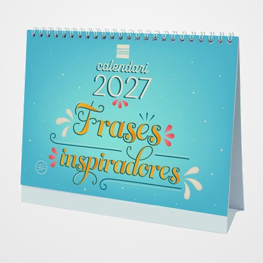 CALENDARI (2027) CATALAN FINOCAM SOBRETAULA ART MENSUAL PER ESCRIURE S 210x150 FRASES INSPIRADORAS