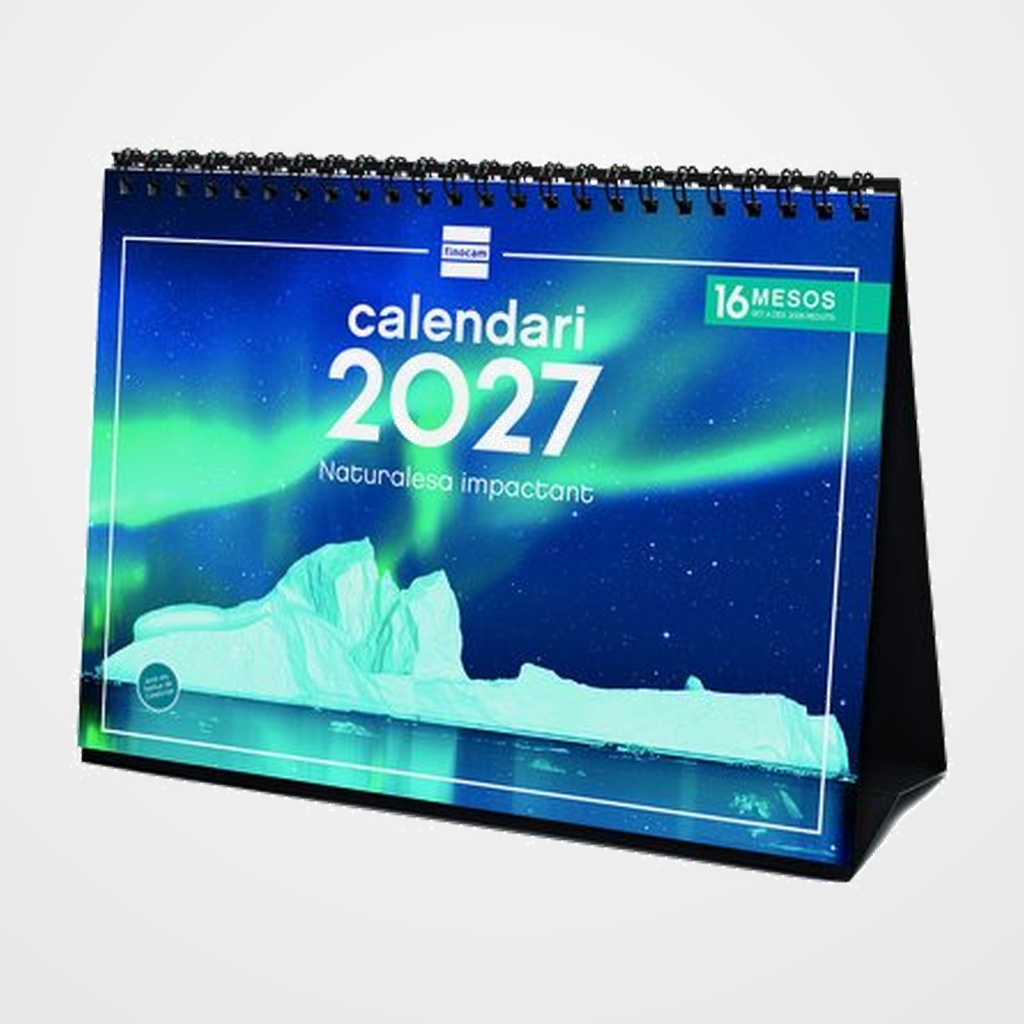 CALENDARI (2027) CATALAN FINOCAM SOBRETAULA IMATGES MENSUAL PER ESCRIURE S 210x150 NATURALESA