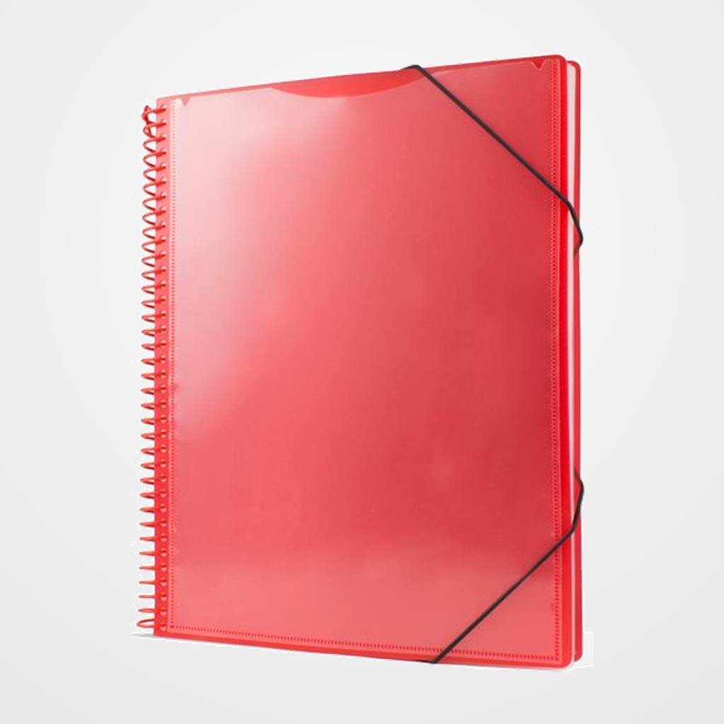 CARPETA FUNDAS (TARIFARIO) PRYSE PP PERSONALIZABLE A4 40 F. ROJO