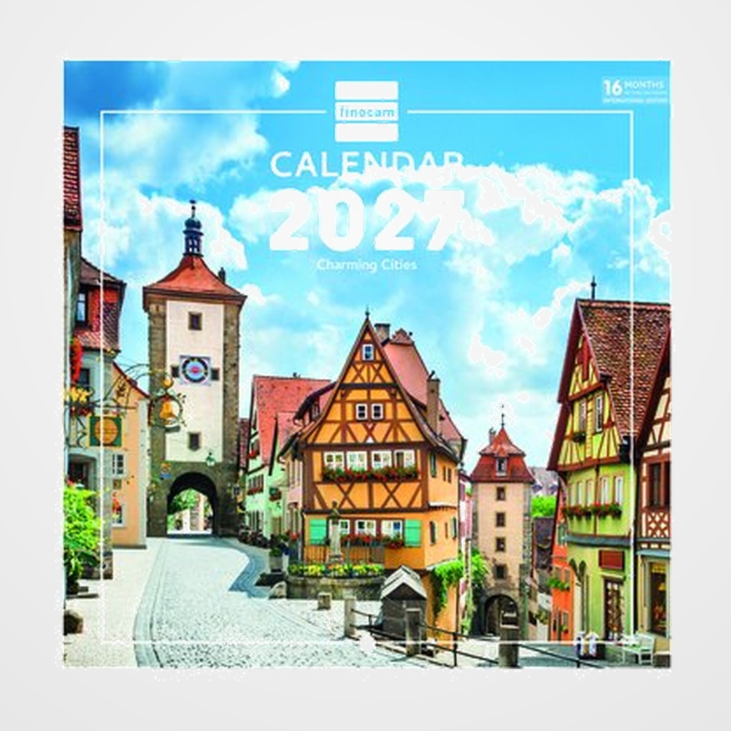 CALENDARIO (2027) FINOCAM INTERNACIONAL PARED IMAGENES MENSUAL PARA ESCRIBIR 180x180 CHARMING