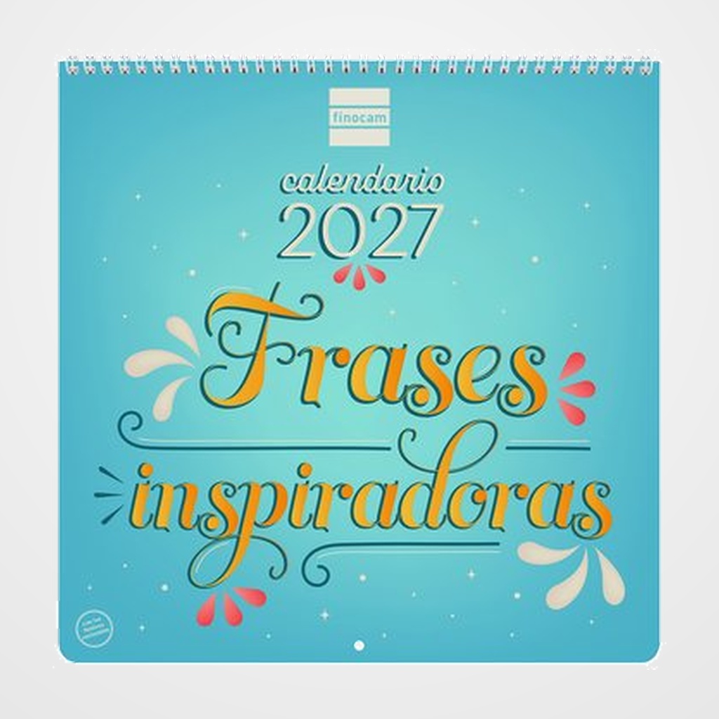 CALENDARIO (2027) FINOCAM PARED ESPIRAL ART MENSUAL PARA ESCRIBIR 300x300 FRASES INSPIRADORAS