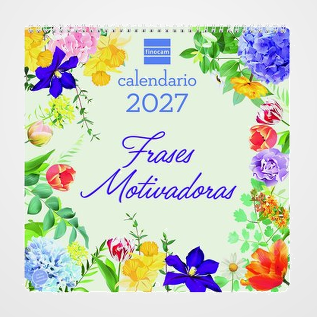 CALENDARIO (2027) FINOCAM PARED ESPIRAL ART MENSUAL PARA ESCRIBIR 300x300 FRASES MOTIVADORAS