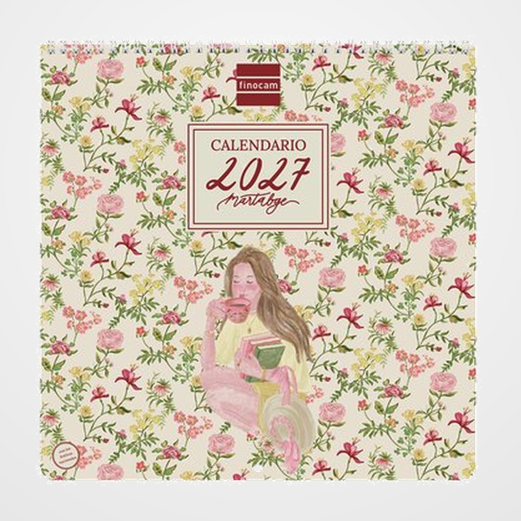 CALENDARIO (2027) FINOCAM PARED ESPIRAL ART MENSUAL PARA ESCRIBIR 300x300 MARTABGE