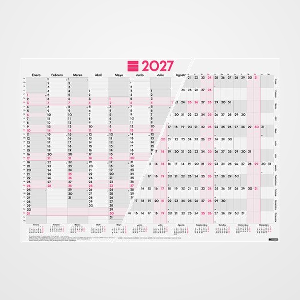 CALENDARIO (2027) FINOCAM POSTER PLANIFICADOR ANUAL MIXTO 680x485
