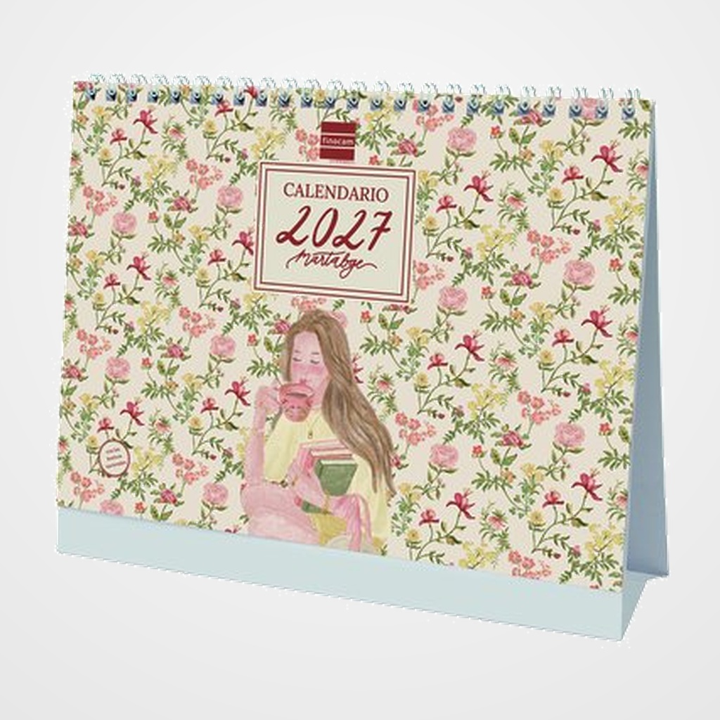 CALENDARIO (2027) FINOCAM SOBREMESA ART MENSUAL PARA ESCRIBIR S 210x150 MARTABGE