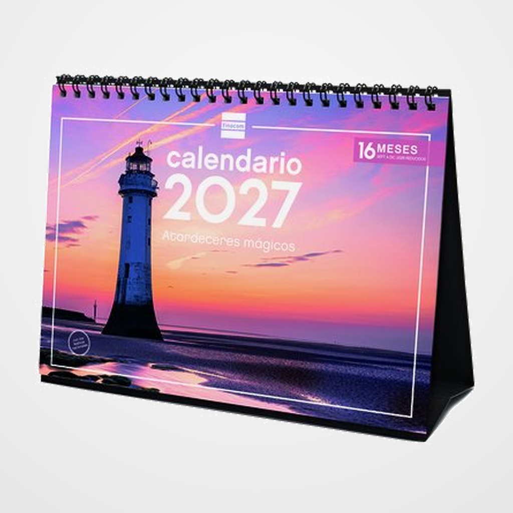 CALENDARIO (2027) FINOCAM SOBREMESA IMAGENES MENSUAL PARA ESCRIBIR S 210x150 ATARDECERES MAGICOS