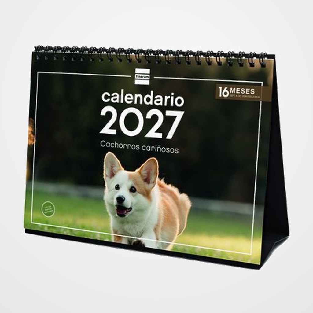 CALENDARIO (2027) FINOCAM SOBREMESA IMAGENES MENSUAL PARA ESCRIBIR S 210x150 CACHORROS