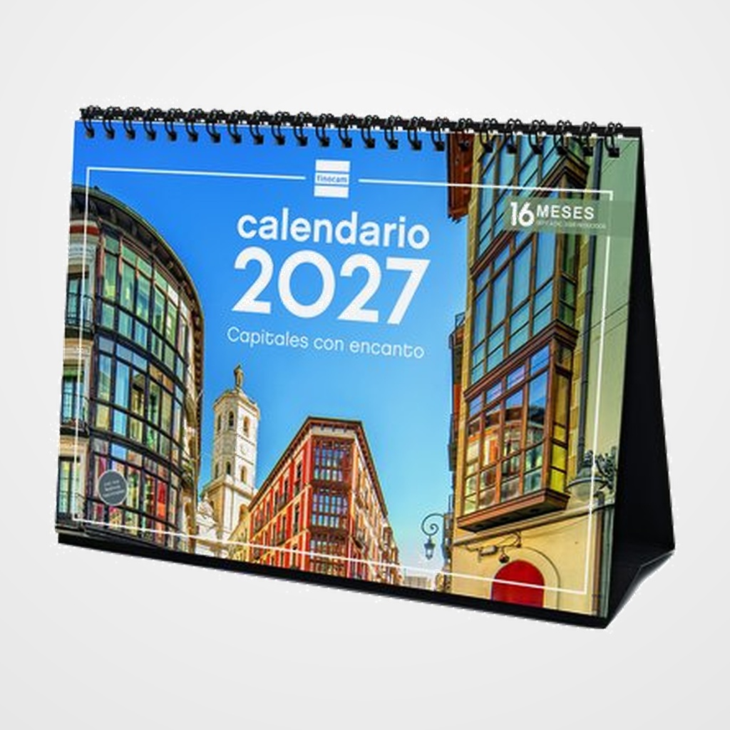 CALENDARIO (2027) FINOCAM SOBREMESA IMAGENES MENSUAL PARA ESCRIBIR S 210x150 CIUDADES CON ENCANTO