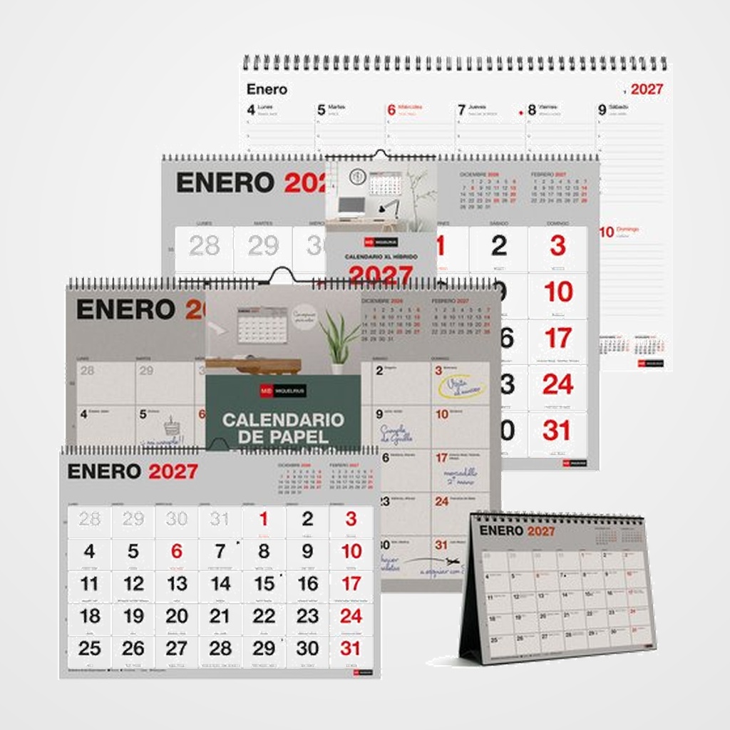 CALENDARIO (2027) MIQUELRIUS BASIC&RECYCLED SURTIDO LOTE DE 52