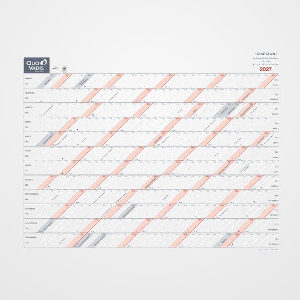 CALENDARIO (2027) QUO VADIS DIARIZON MURAL ANUAL 550x430