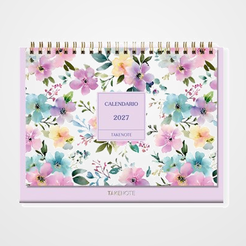 CALENDARIO (2027) TAKENOTE SOBREMESA MENSUAL 230x230 NOA