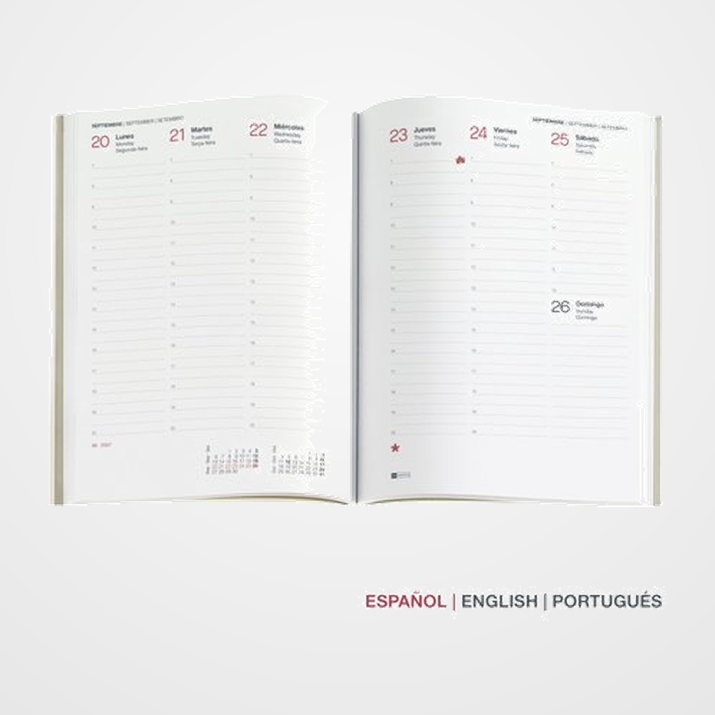 RECAMBIO AGENDA ANUAL (2027) MIQUELRIUS CLASSIC PLUS 213x155 S/V APAIS.