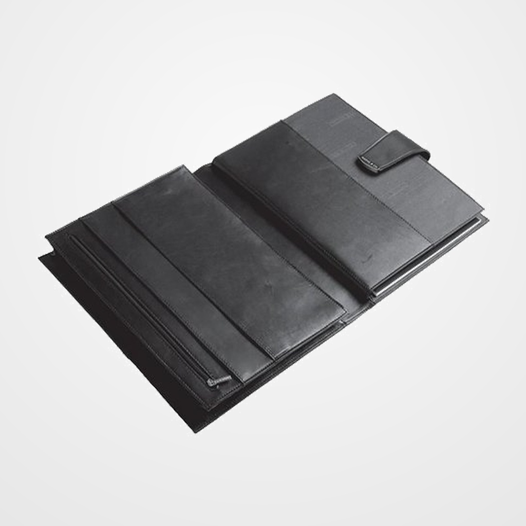 CARPETA PORTADOCUMENTOS NADAL TOP LINE piel Fº 2 DPTOS.,4 BOLSAS y BLOCK MARRON