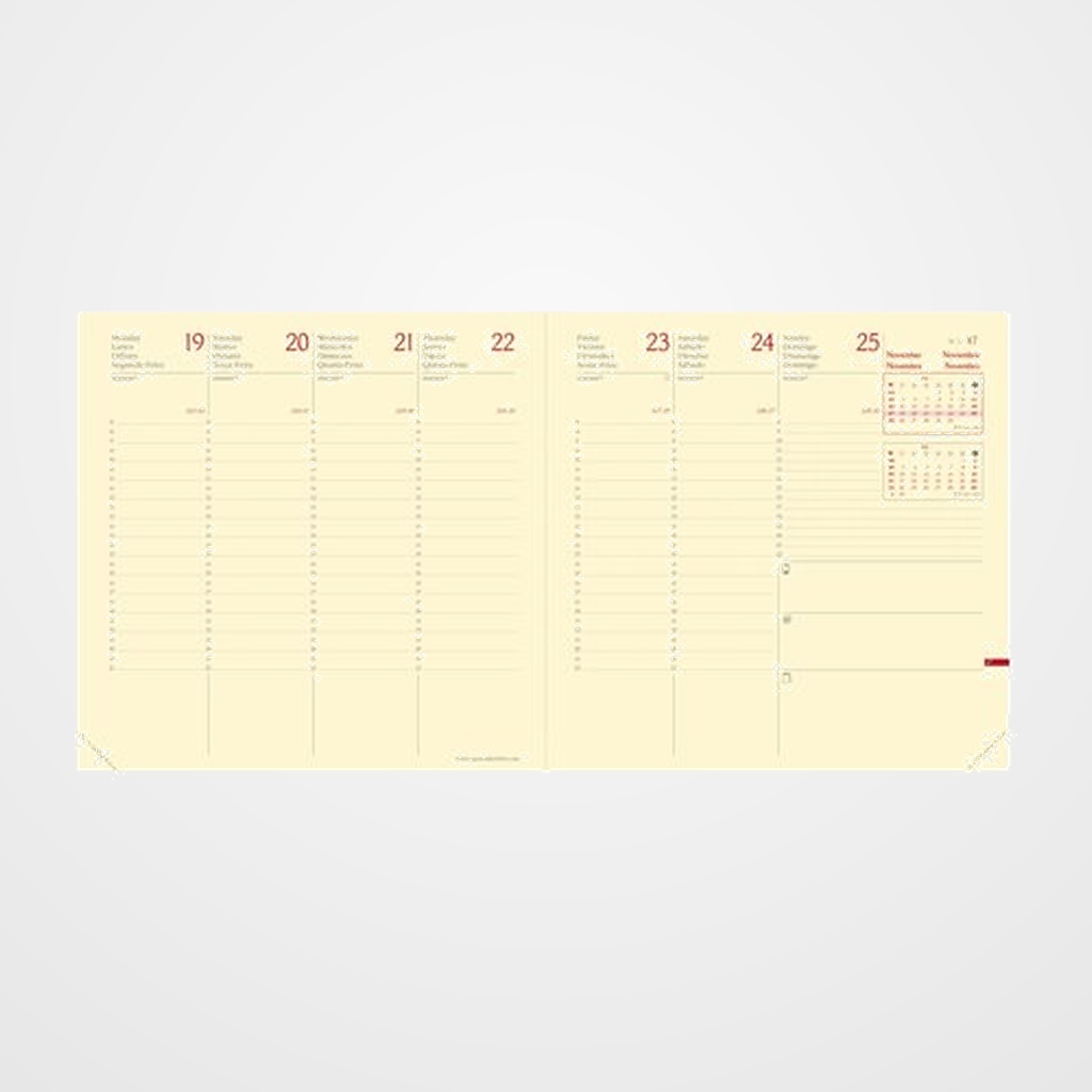 RECAMBIO AGENDA ANUAL (2027) QUO VADIS EXECUTIF PRESTIGIO SP 160x160 S/V 2 PAG.