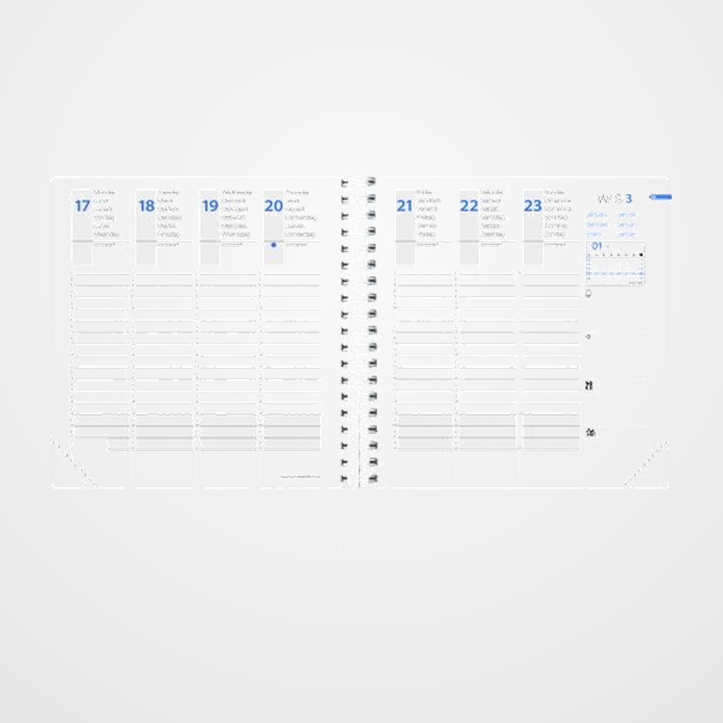 RECAMBIO AGENDA ANUAL (2027) QUO VADIS TIME&LIFE MEDIUM ML 160x160 S/V 2 PAG.