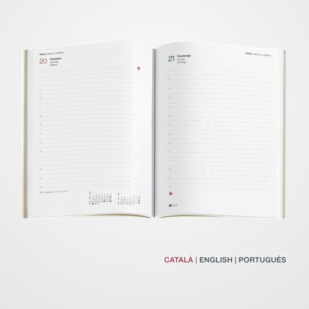 RECAMBIO CATALAN AGENDA ANUAL (2027) MIQUELRIUS CLASSIC PLUS 213x155 D/P