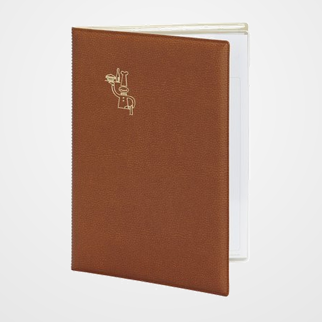 [24316006] CARPETA PORTAMENUS PARDO PVC Fº MARRON