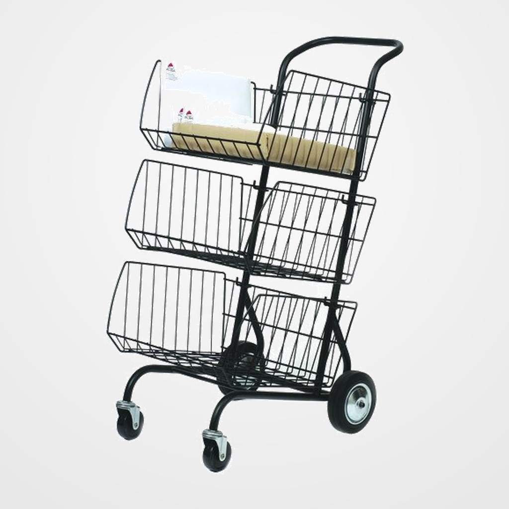 CARRO CORRESPONDENCIA ALBA 3 CESTAS (tamaño 460x620x950mm)