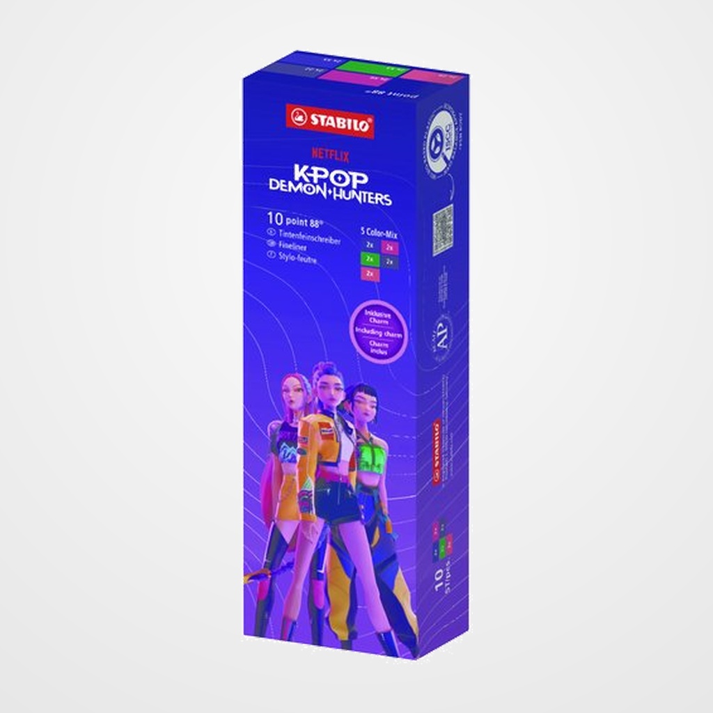 ROTULADOR FIBRA STABILO POINT 88 K-POP ESTUCHE de 10