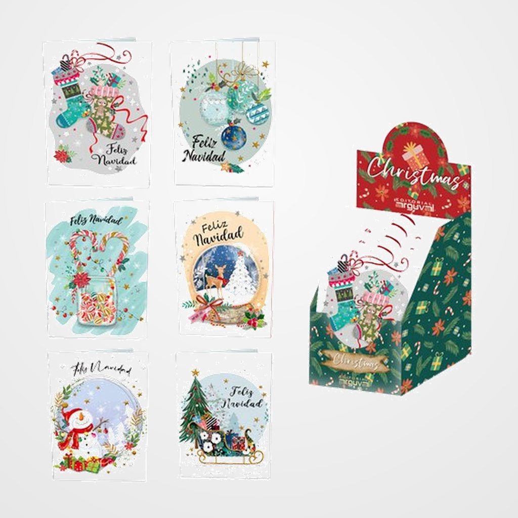 CHRISTMAS ARGUVAL WHITE 133x191 SURTIDO EXP. 48 (6 mod.)